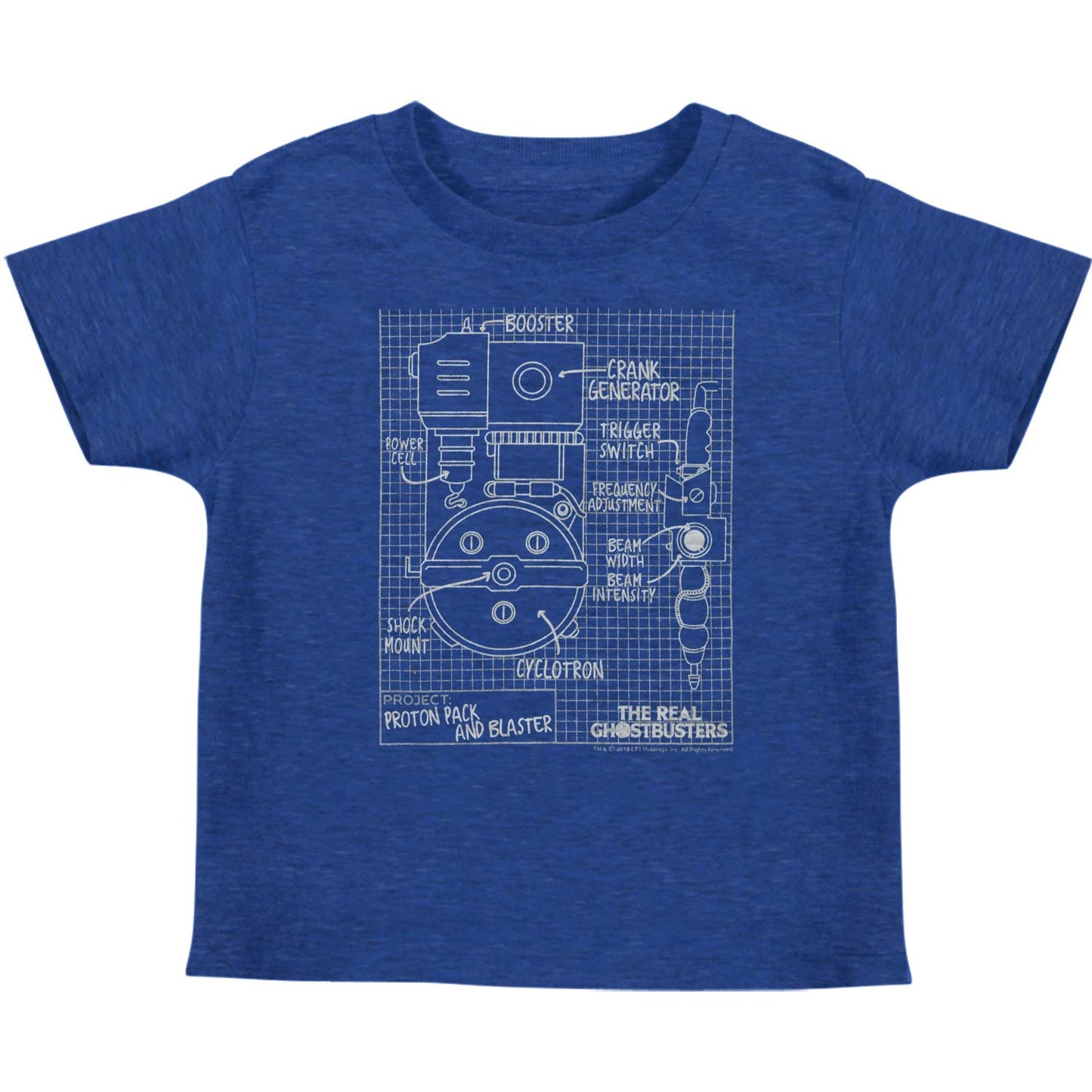 Ghostbusters Blueprints Kids Childrens T-shirt Front