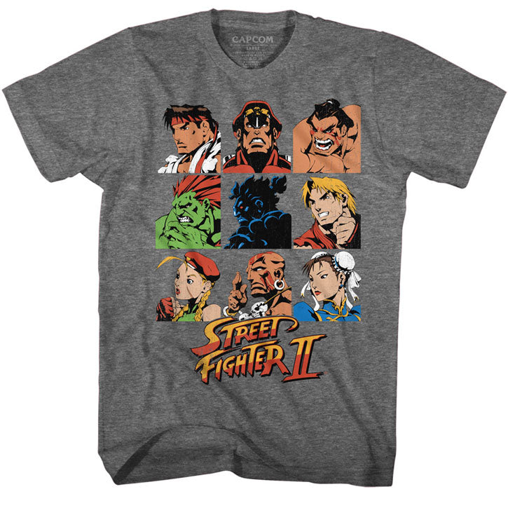 Street Fighter Sf2shdrcast T-shirt Front