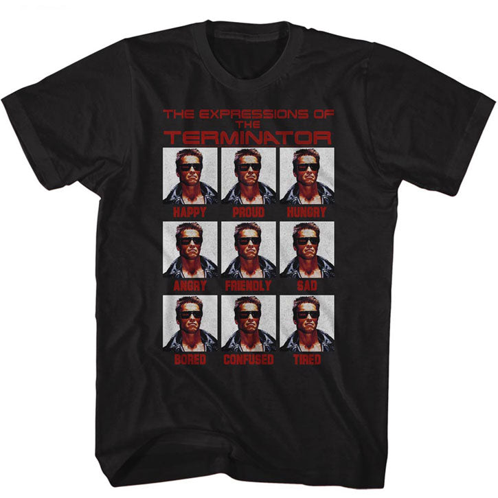 Terminator Expressions T-shirt Front