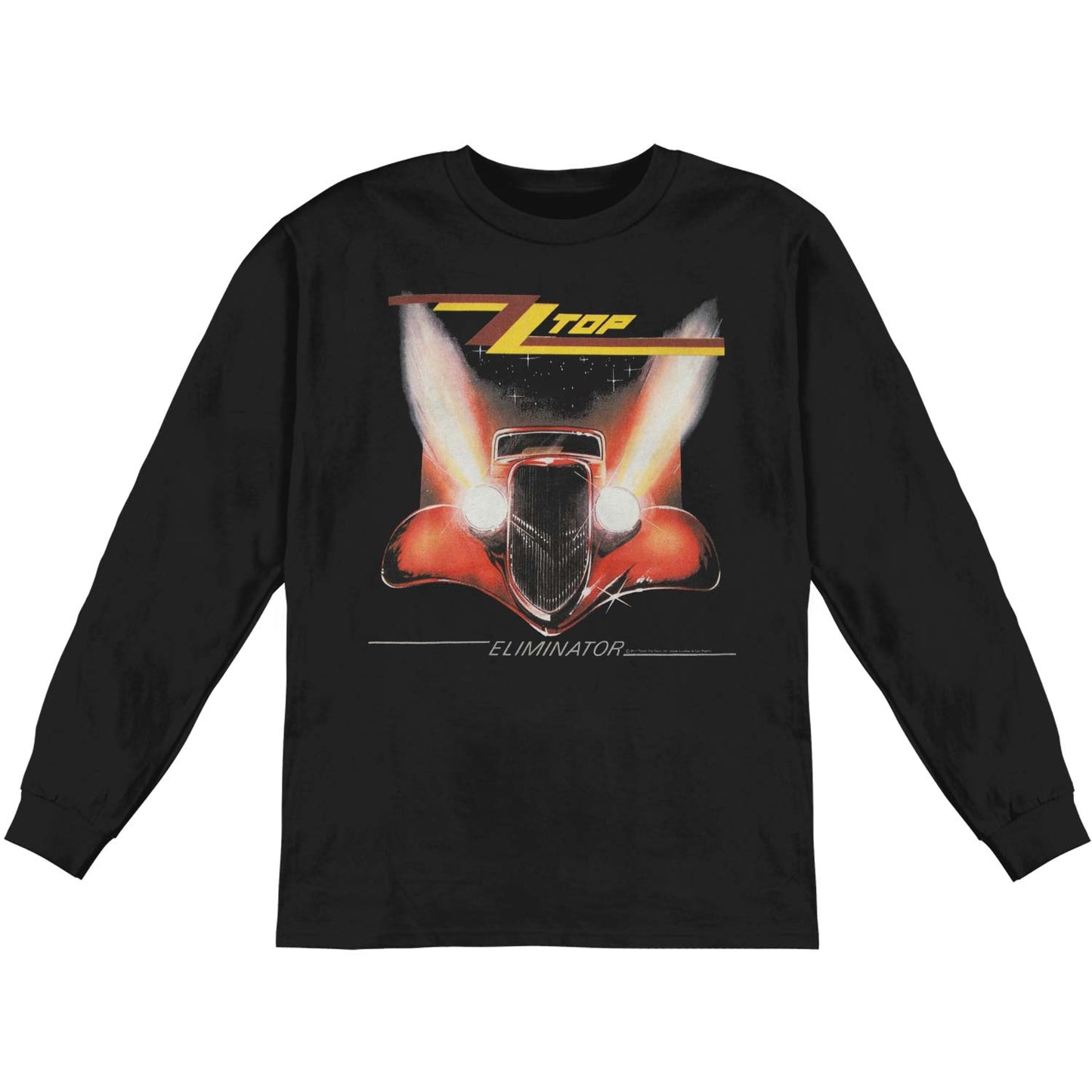 ZZ Top Eliminator Cover Long Sleeve Front