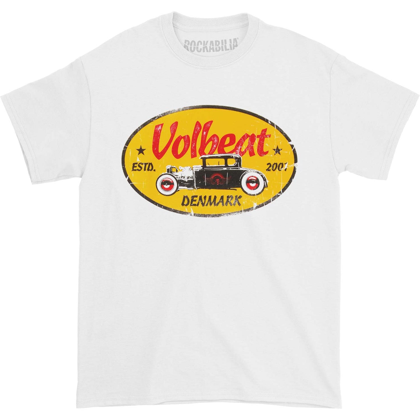 Volbeat Yellow Oval T-shirt Front