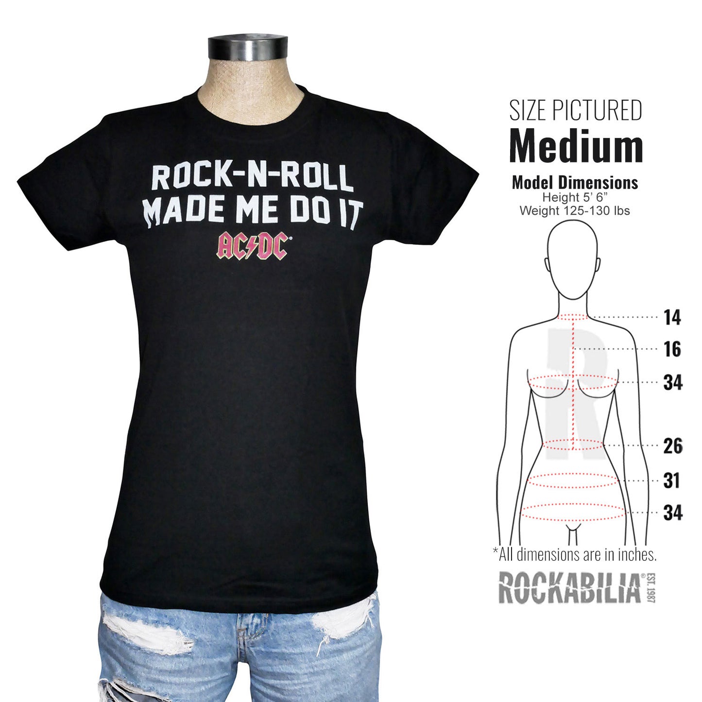 AC/DC My Fault Junior Top Alt 3