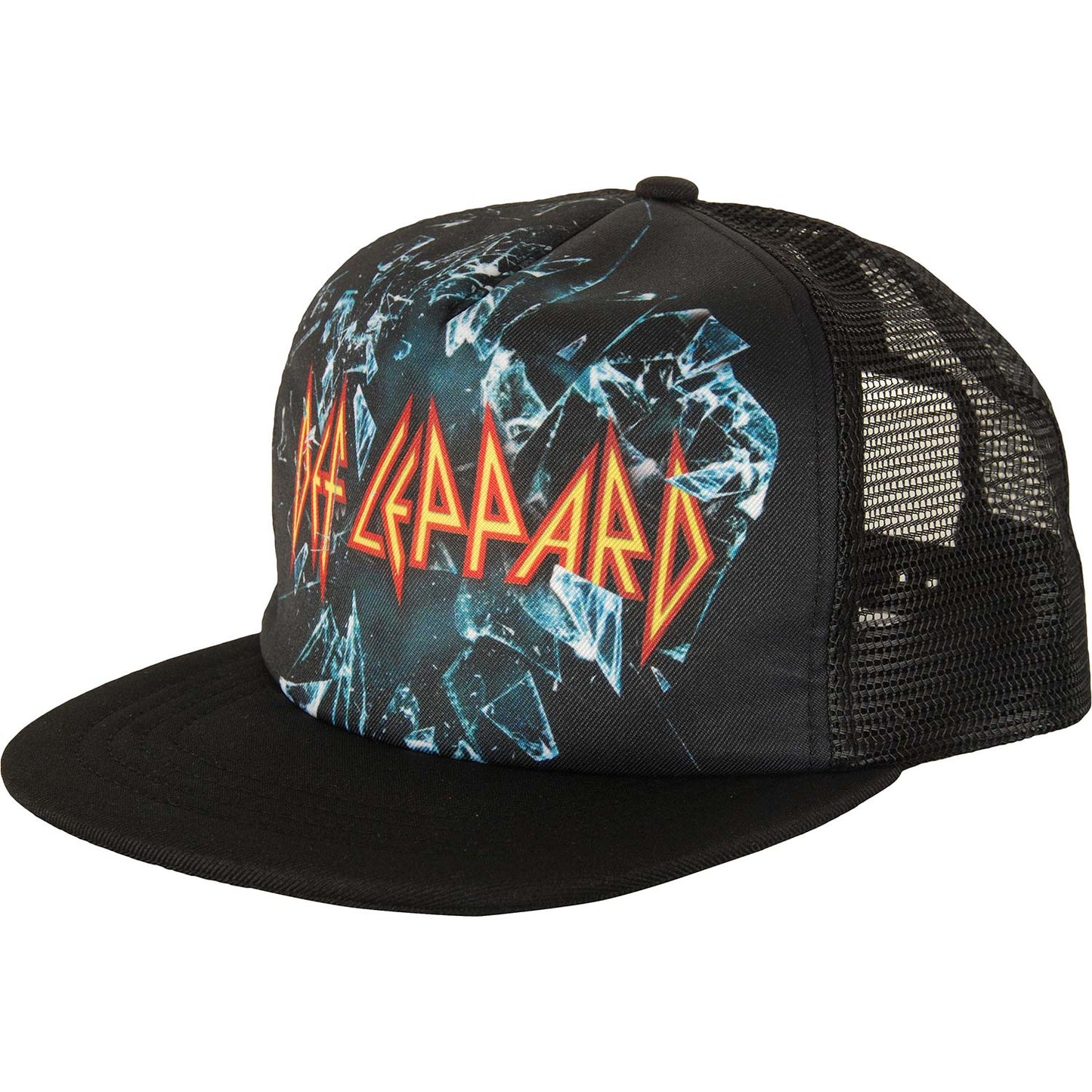 Def Leppard Shattered Logo Trucker Cap Front