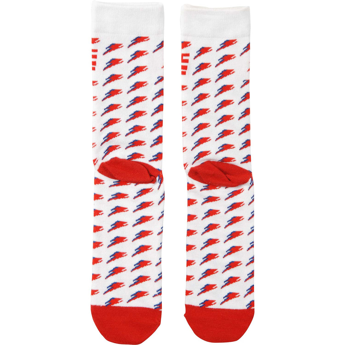 David Bowie Bolt Repeat Crew Sock Socks Back