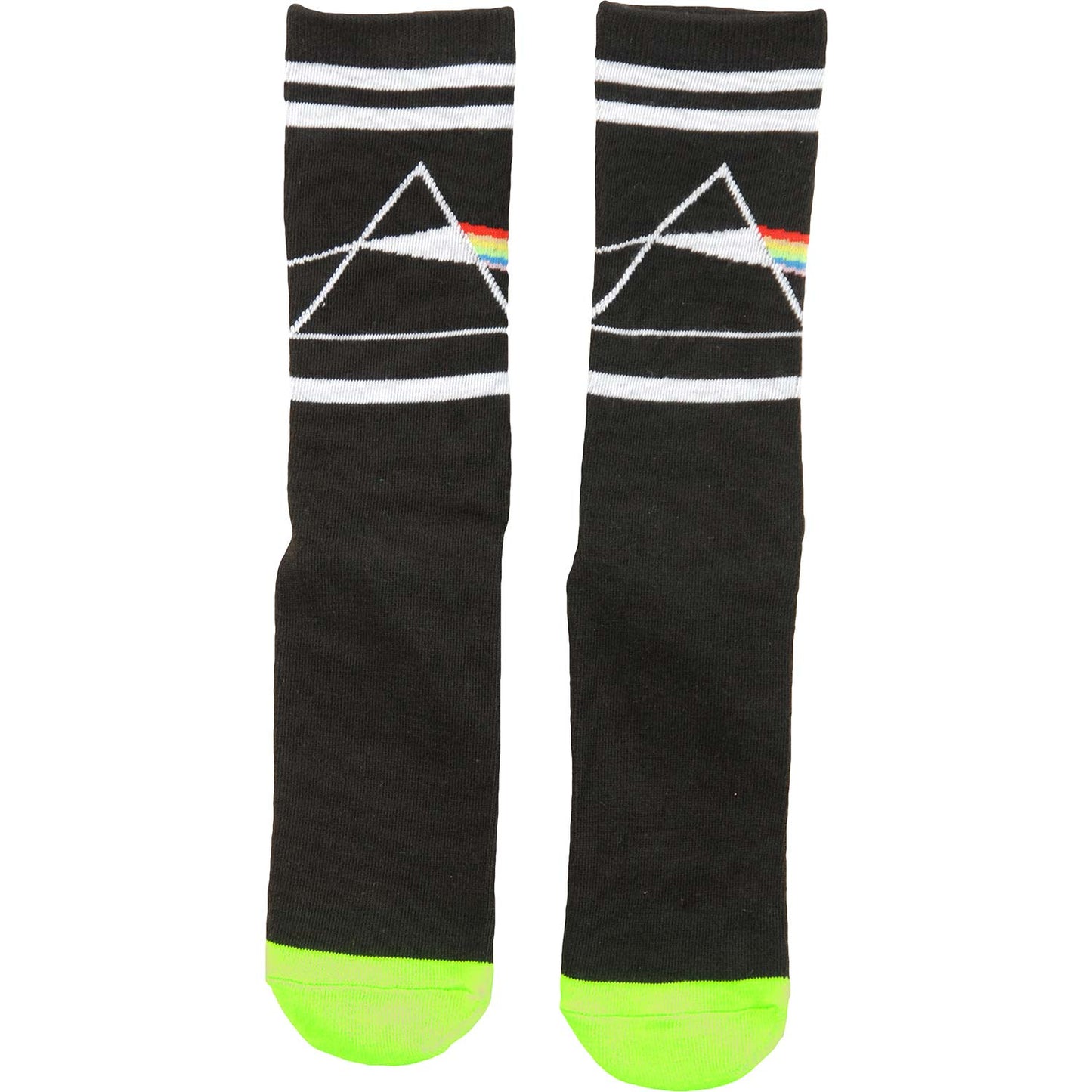 Pink Floyd Prism Crew Sock Fits Up To Size Men's 11 Socks Front