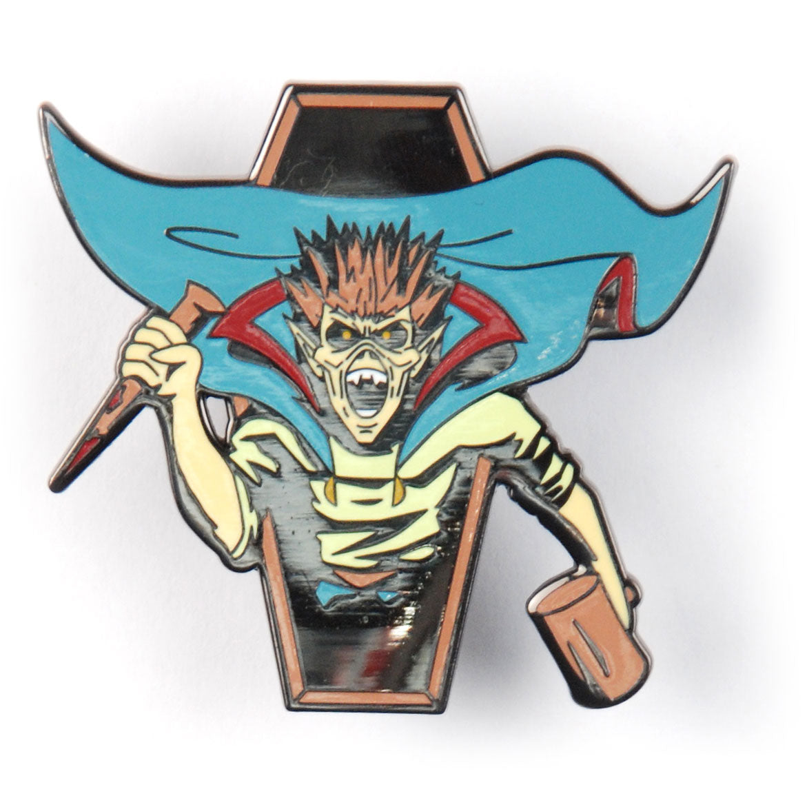 Iron Maiden Vampire Hunter Eddie Pewter Pin Badge
