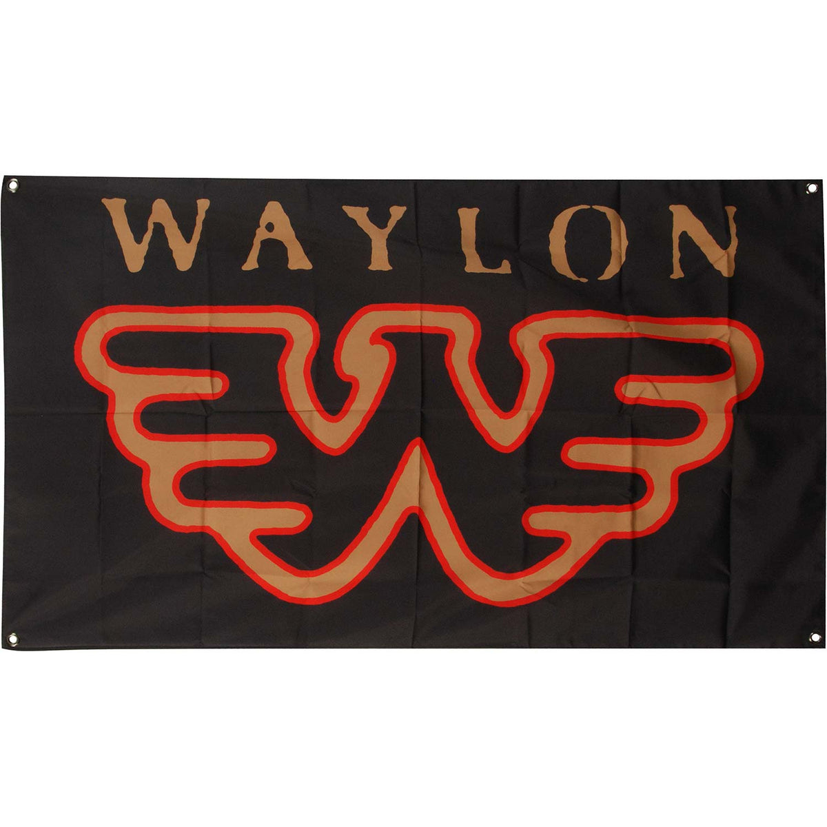 Waylon Jennings Flying W Flag Poster Flag Front