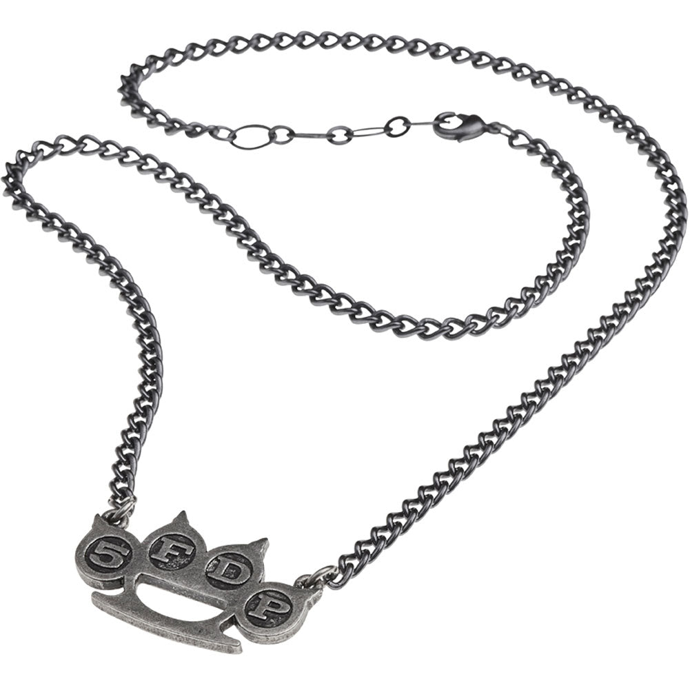 Five Finger Death Punch Knuckle Duster Pendant Necklace Back