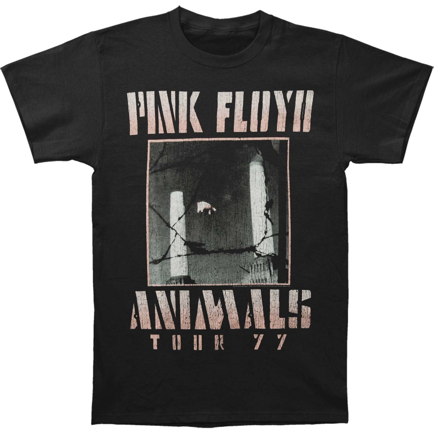 Pink Floyd Animals Tour 77 T-shirt Front