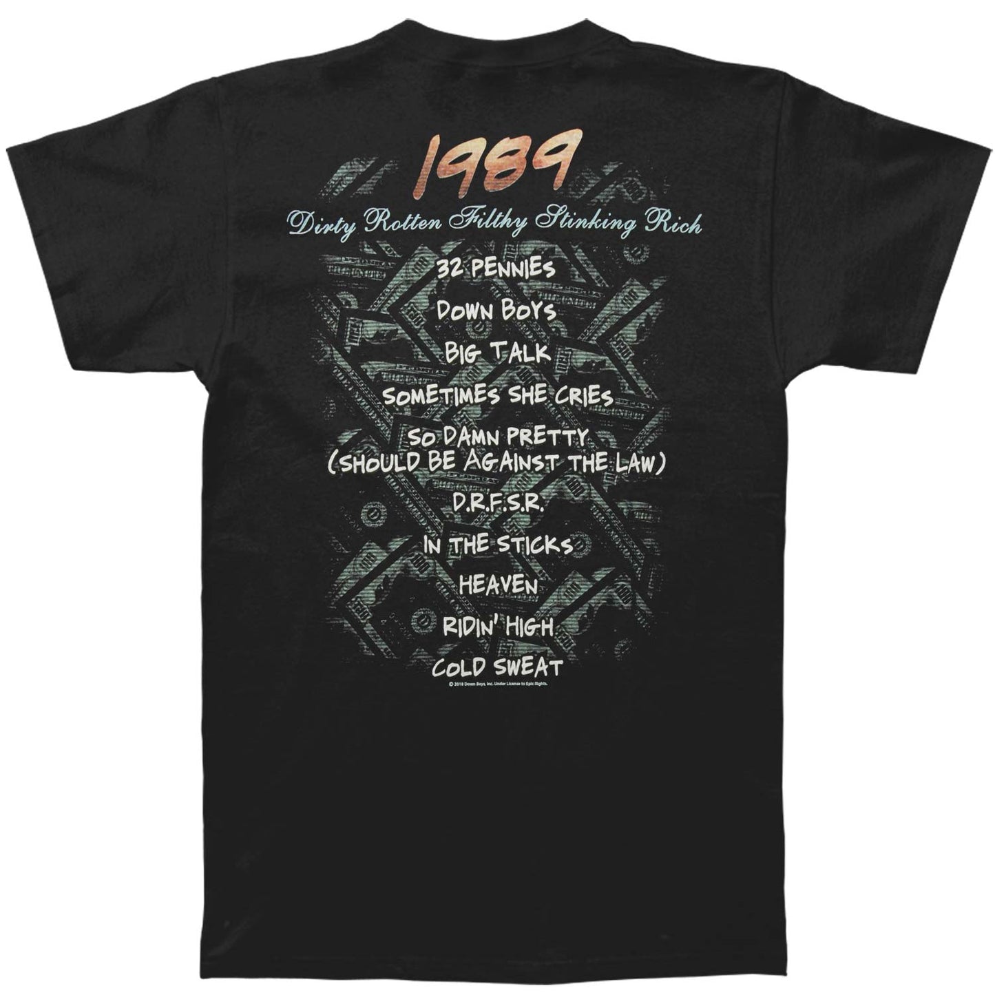 Warrant Drfsr T-shirt Back
