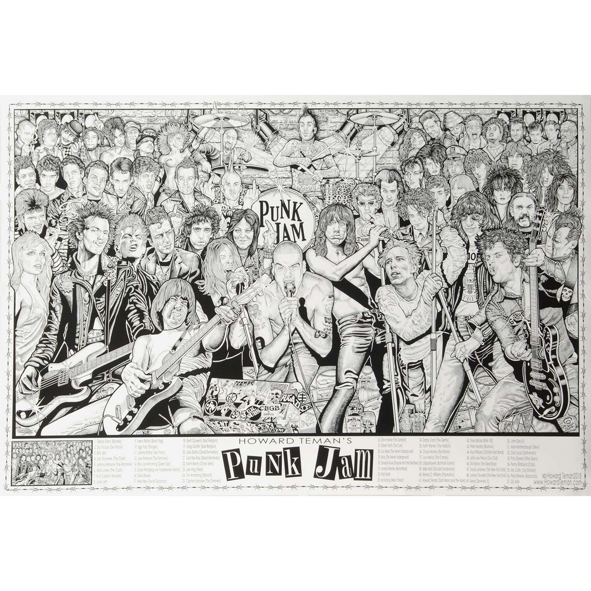Howard Teman Punk Jam Domestic Poster Front