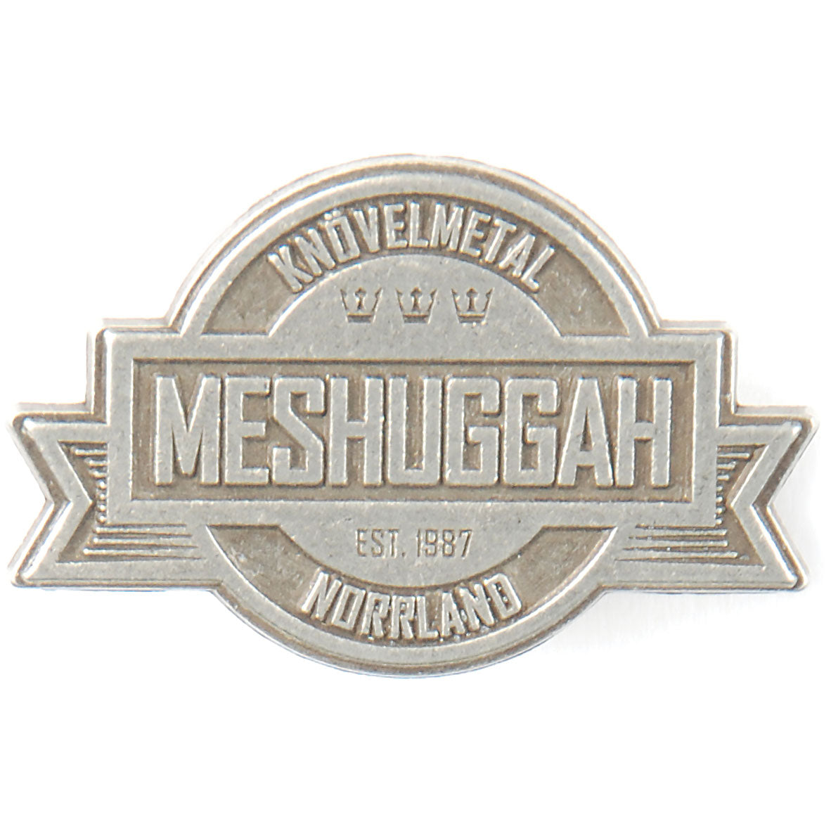 Meshuggah Crest Pewter Pin Badge