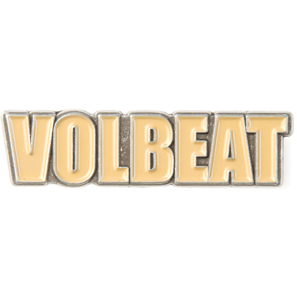 Volbeat Logo Pewter Pin Badge Front