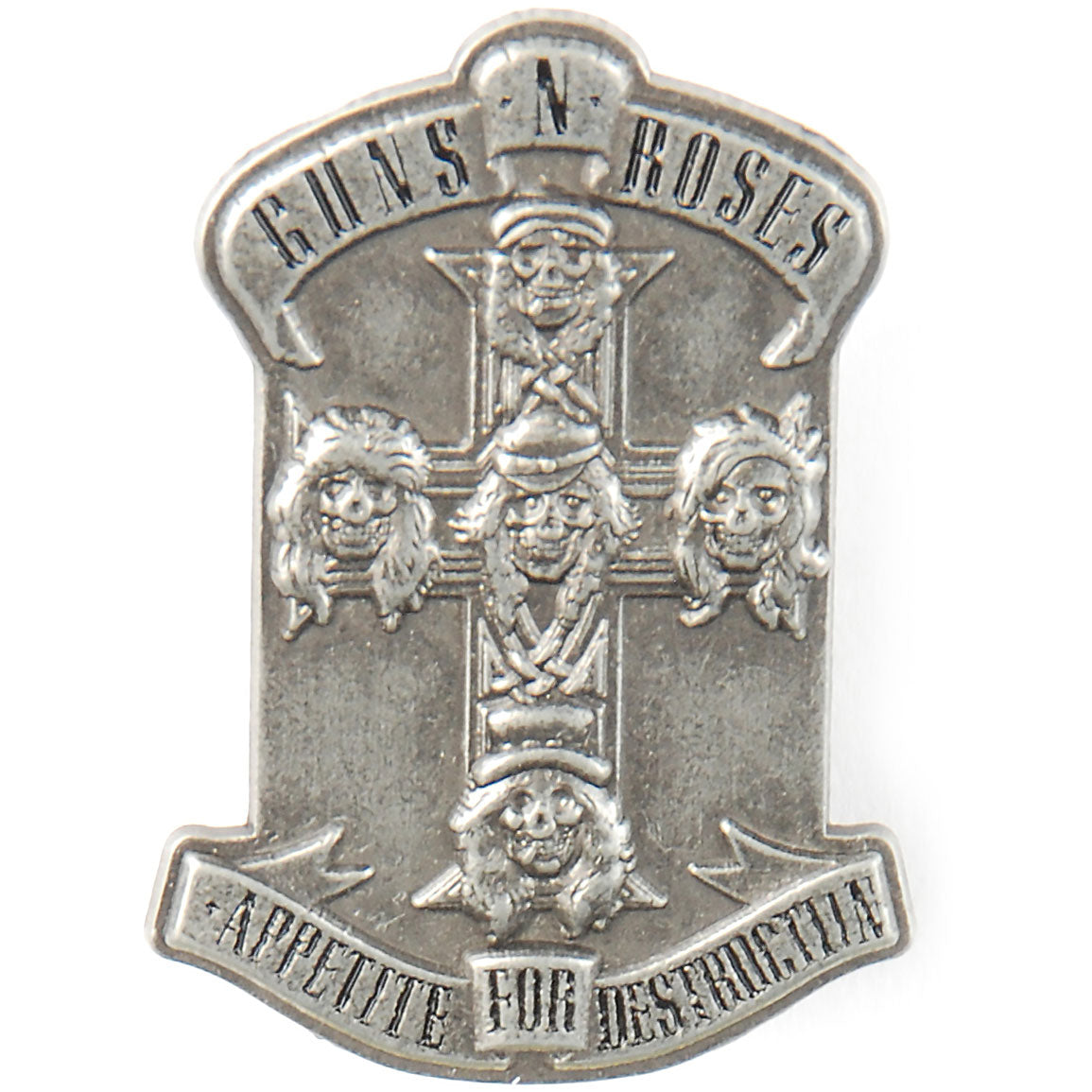 Guns N Roses Appetite Pewter Pin Badge Front