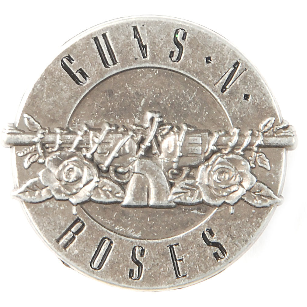 Guns N Roses Bullet Logo Pewter Pin Badge Front