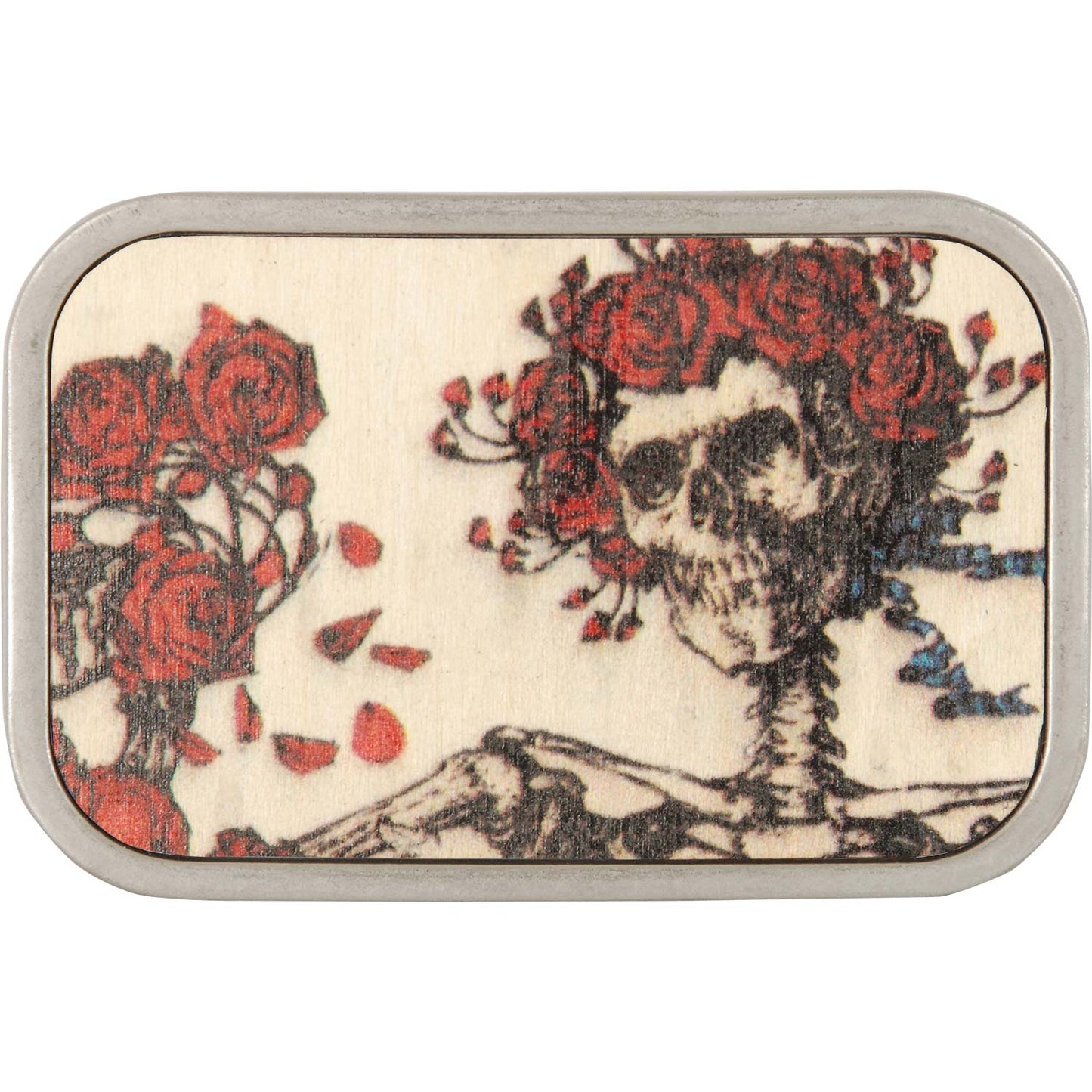 Grateful Dead Skeleton & Roses Belt Buckle