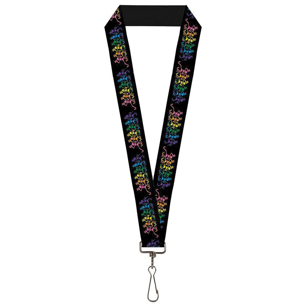 Grateful Dead Dancing Skeletons Lanyard Front