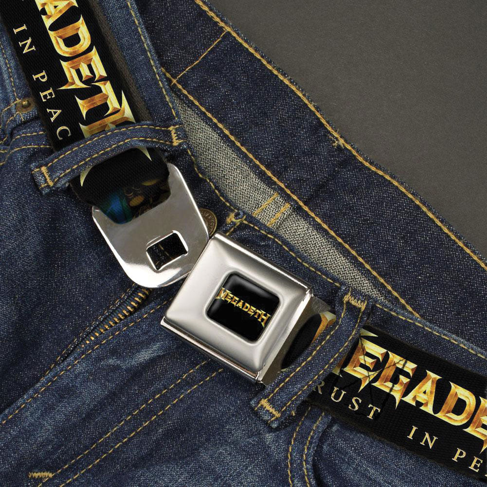 Megadeth Rust In Peace Seatbelt Buckle Belt Back