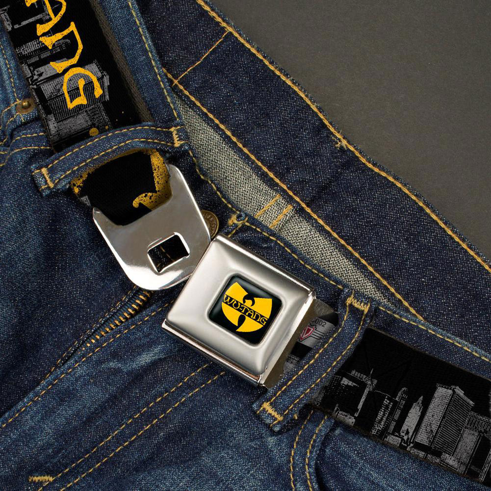 Wu Tang Clan Spray Logo Seatbelt Buckle Belt Back