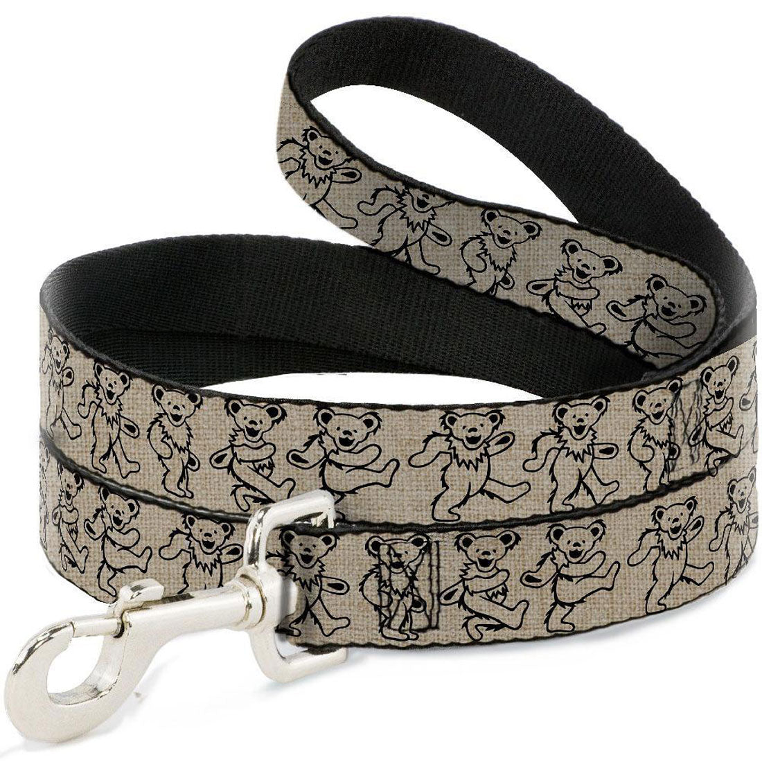 Grateful Dead 4 Foot Outlined Dancing Bears (1 Inch Wide) Pet Wear Front