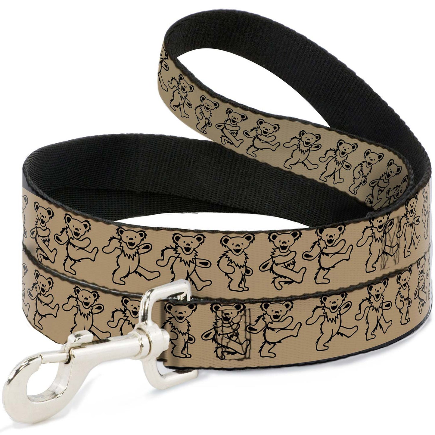 Grateful Dead 6 Foot Tan Dancing Bears (1/2 Inch Wide) Pet Wear Front