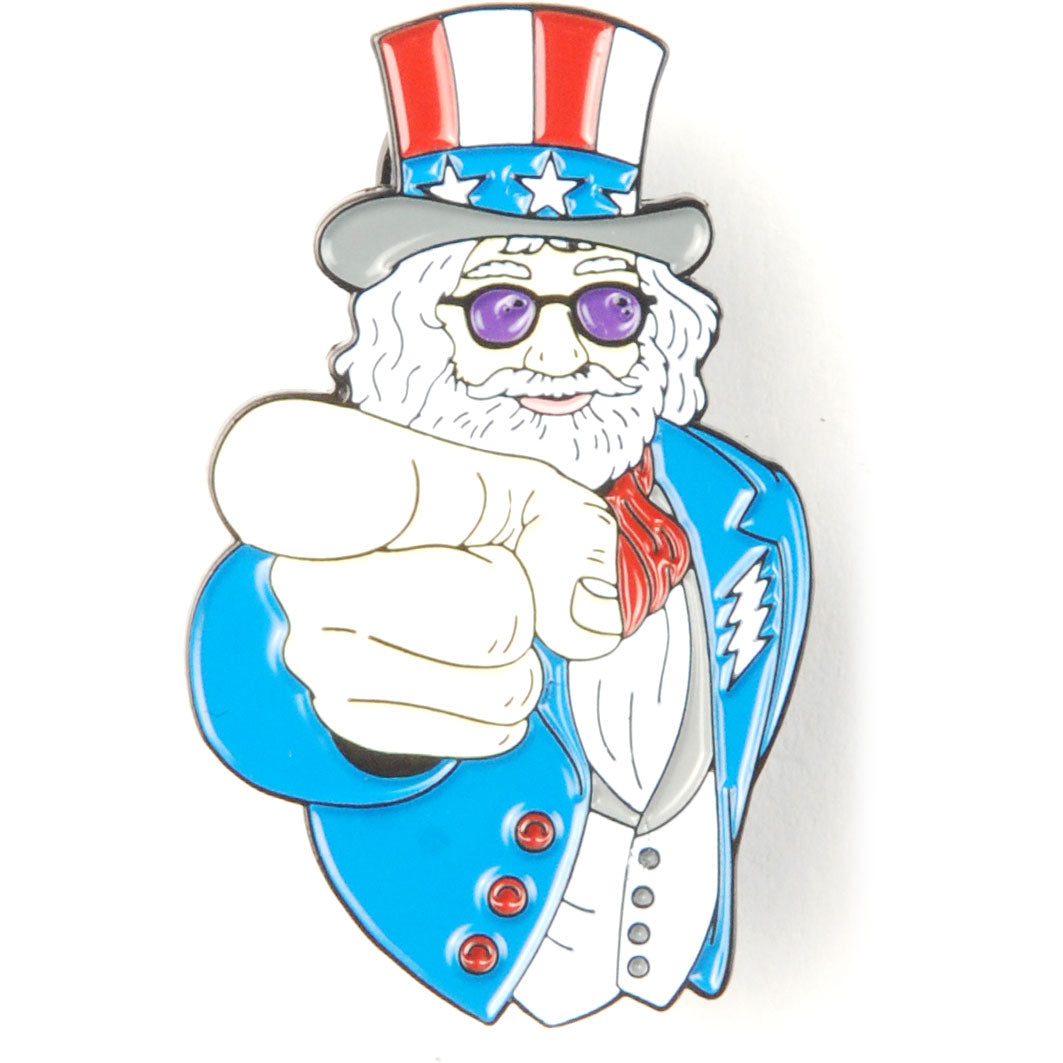 Grateful Dead Uncle Jerry Pewter Pin Badge