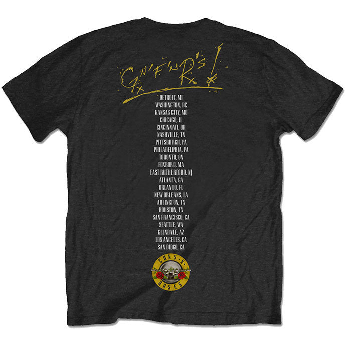 Guns N Roses Not In This Lifetime Tour Slim Fit T-shirt Back