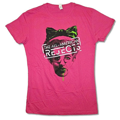 All - American Rejects Green Bow Junior Baby Doll Junior Top Front