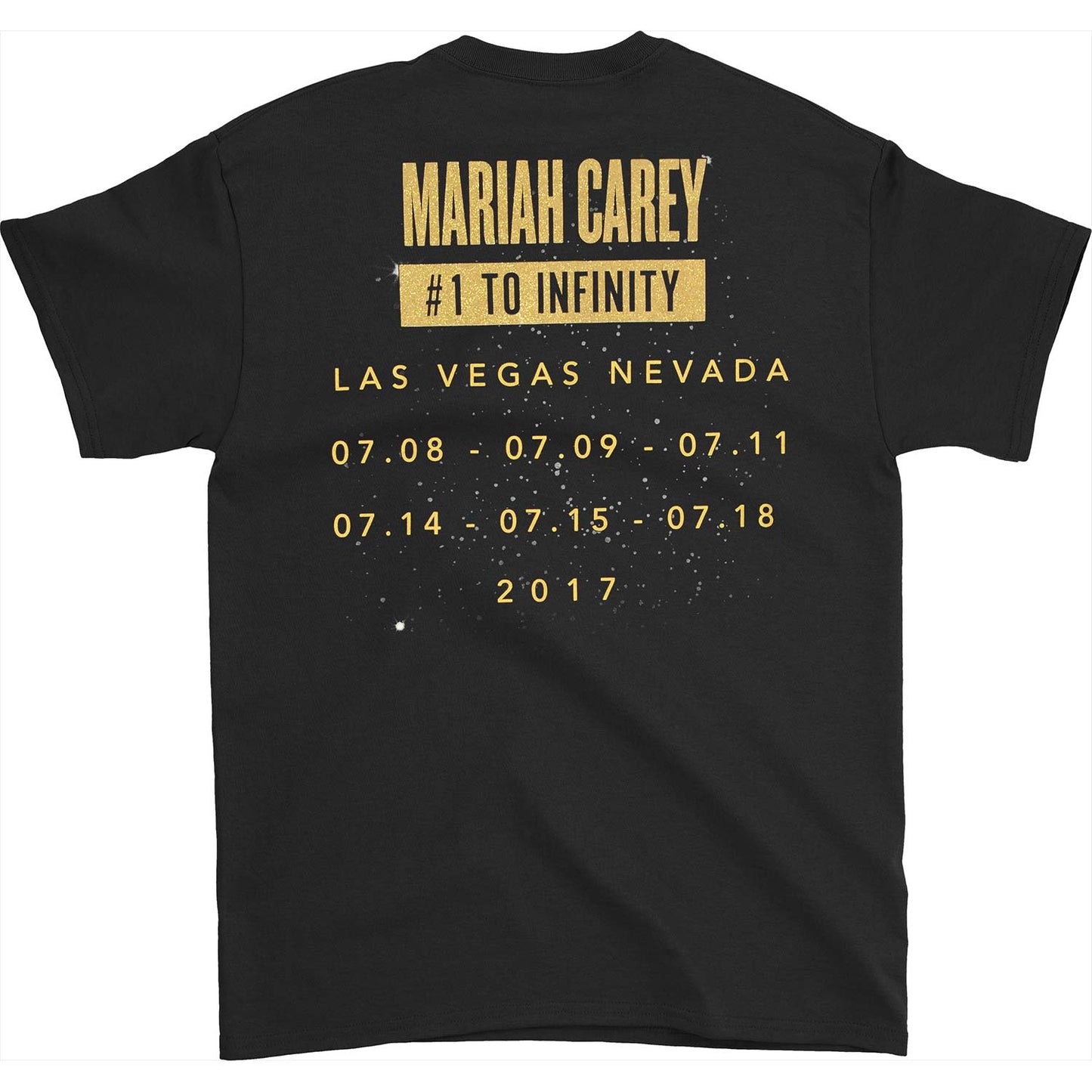 Mariah Carey Midnight Glitter July 2017 T-shirt Back