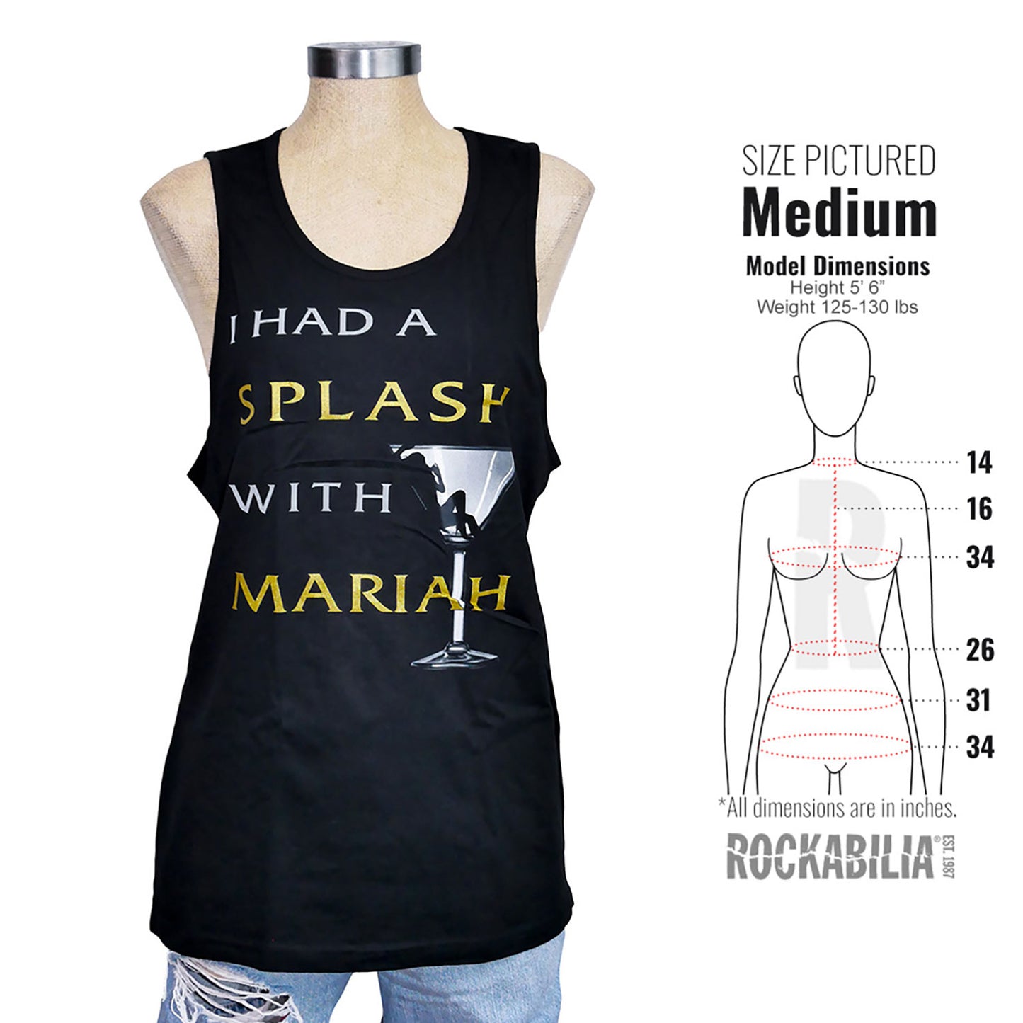 Mariah Carey Splash July 2017 Womens Tank Alt 3