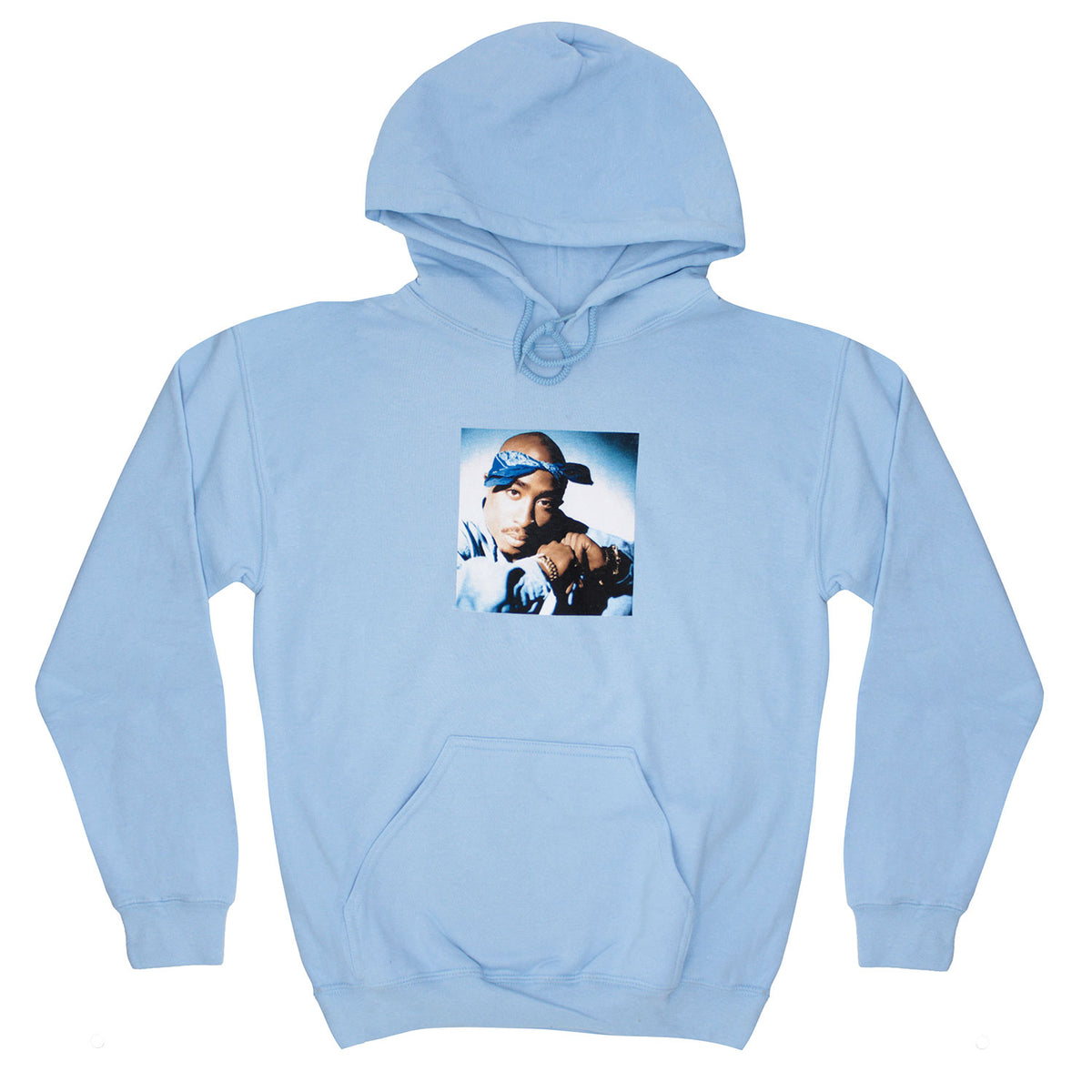 Tupac Bandana Hooded Sweatshirt Front