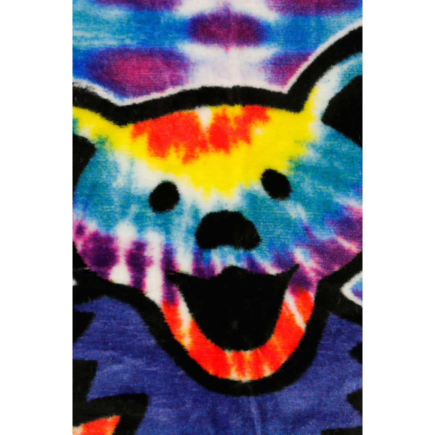 Grateful Dead Tie Dye Bears Fleece Blanket
