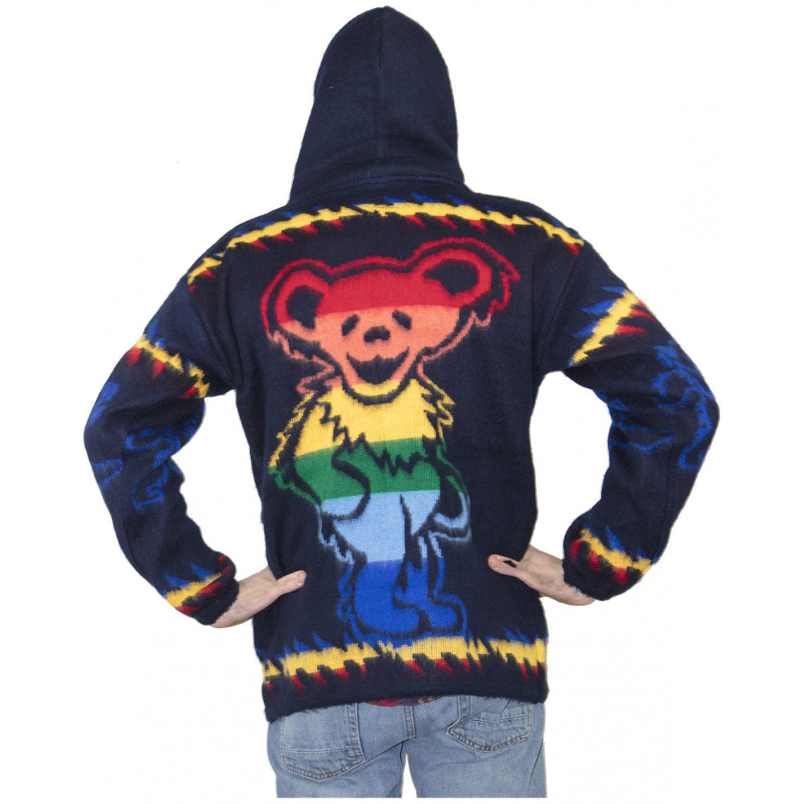 Grateful Dead Rainbow Bear Jacket Back