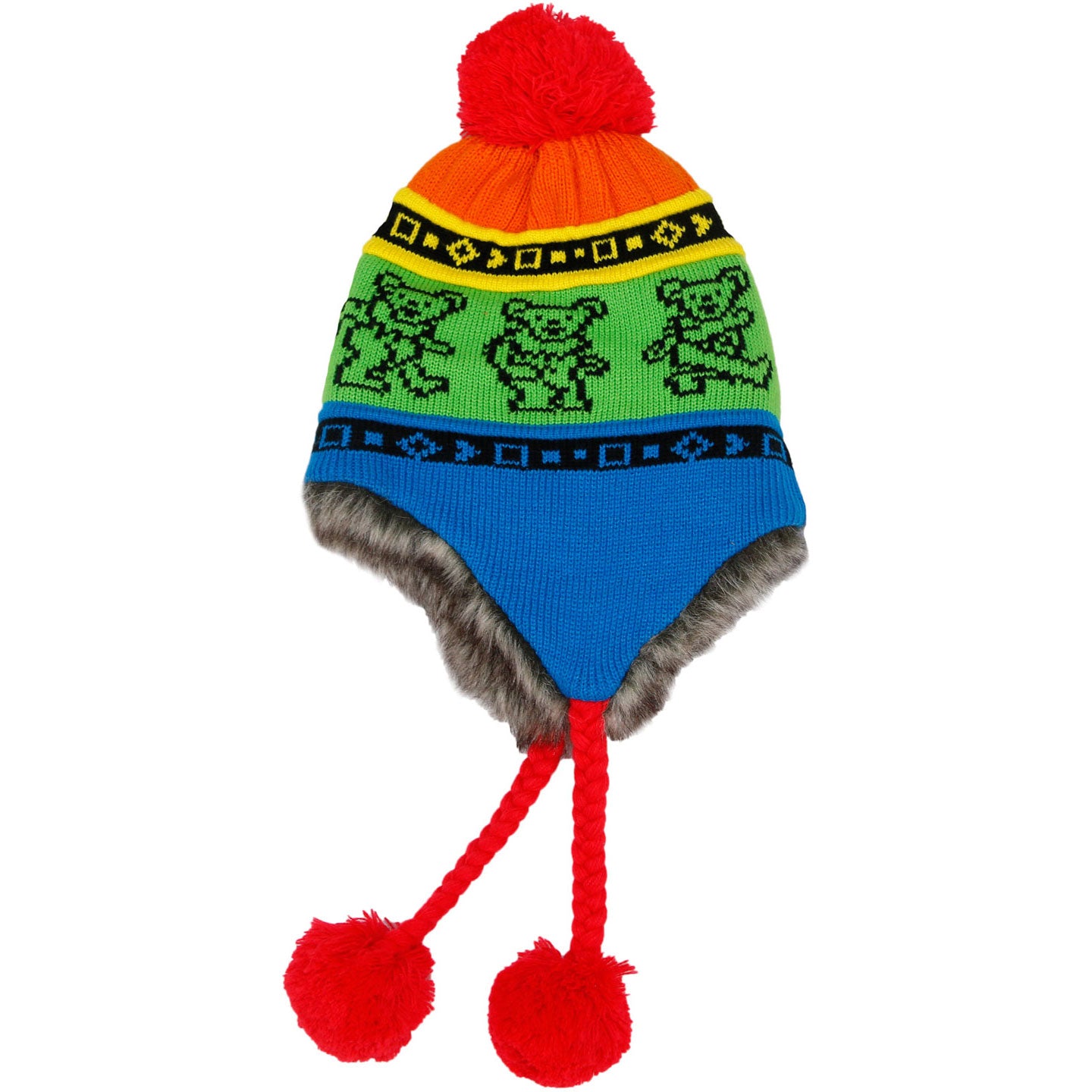 Grateful Dead Dancing Bears Beanie Front