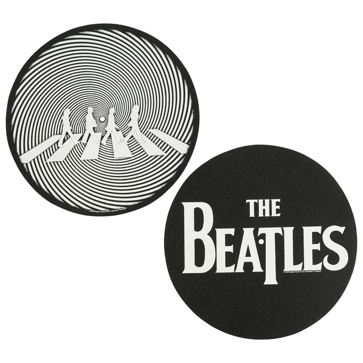Beatles Drop T Logo & Crossing Silhouette Slipmat Front