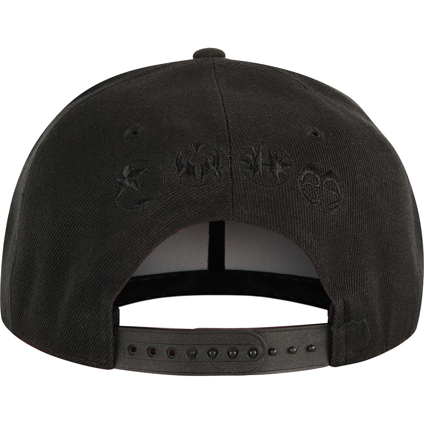 KISS Neon Faces Snapback Baseball Cap Back