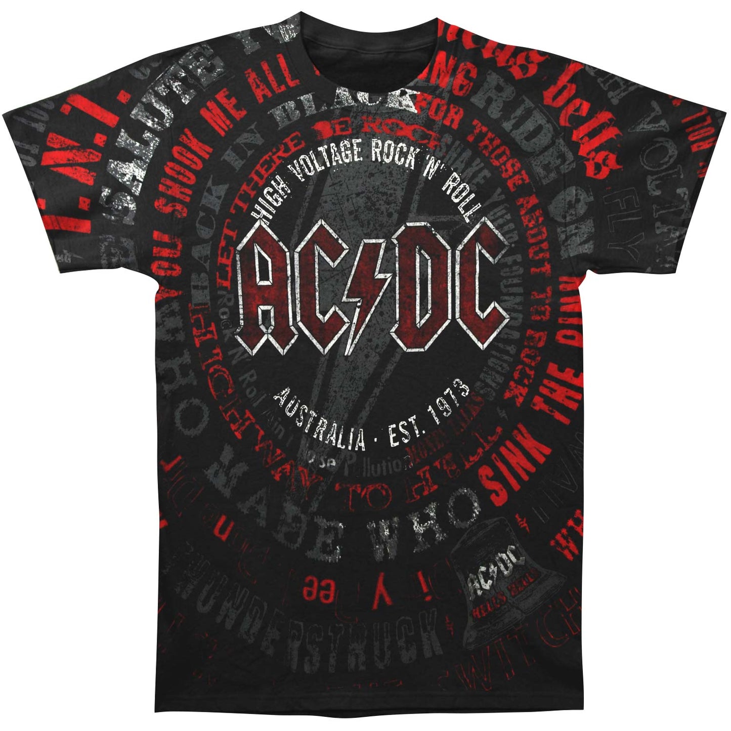 AC/DC AC/DC Songs T-shirt