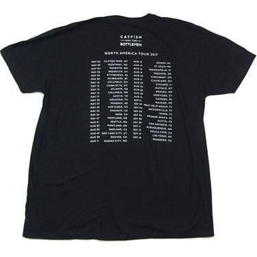Catfish And The Bottlemen Logo 2017 North America Tour T-shirt