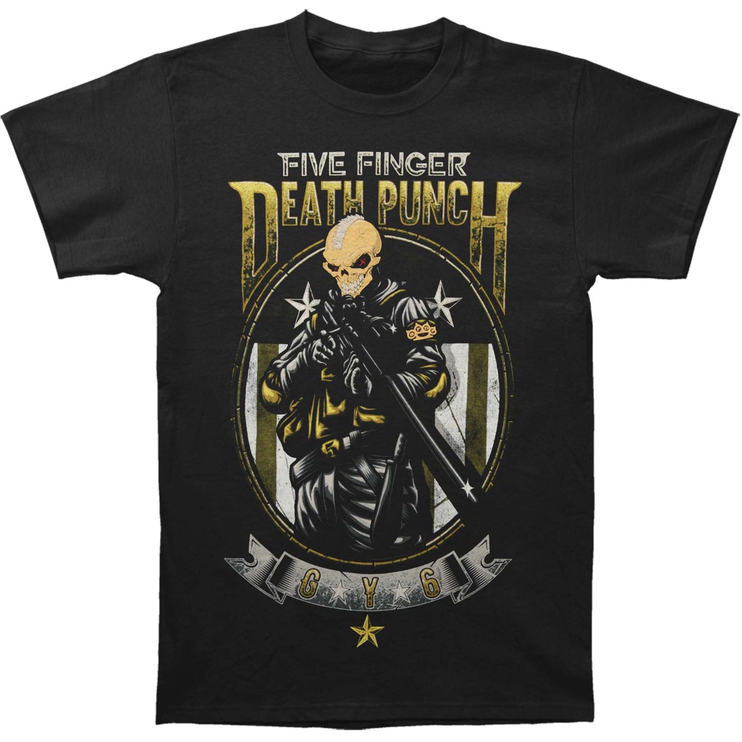 Five Finger Death Punch Sniper Slim Fit T-shirt Front