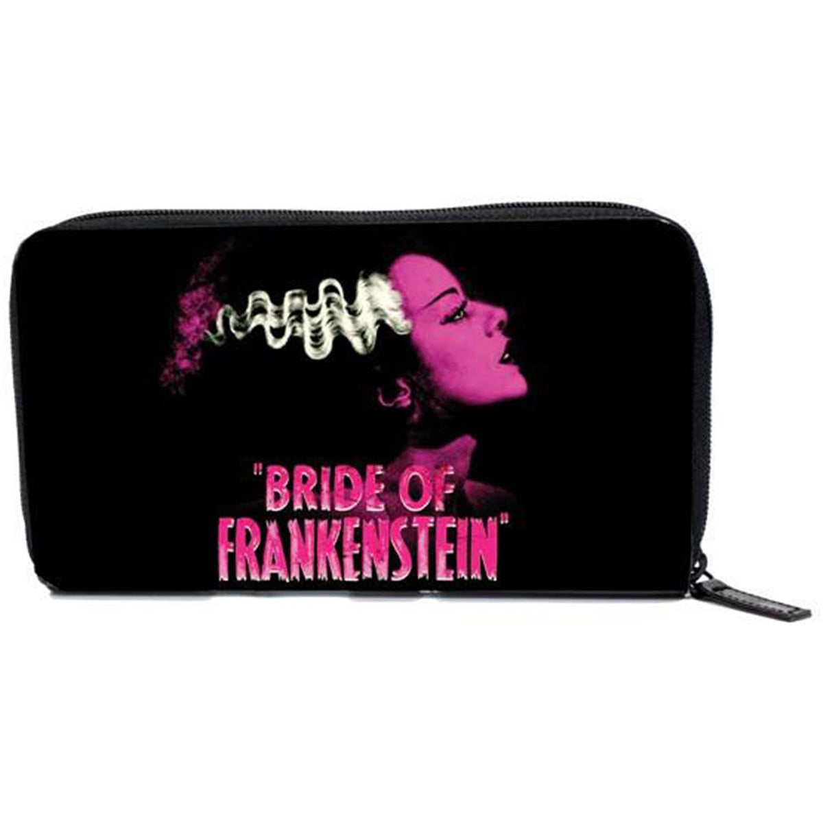 Bride Of Frankenstein Pink Bride Zip Around Wallet Wallet Front