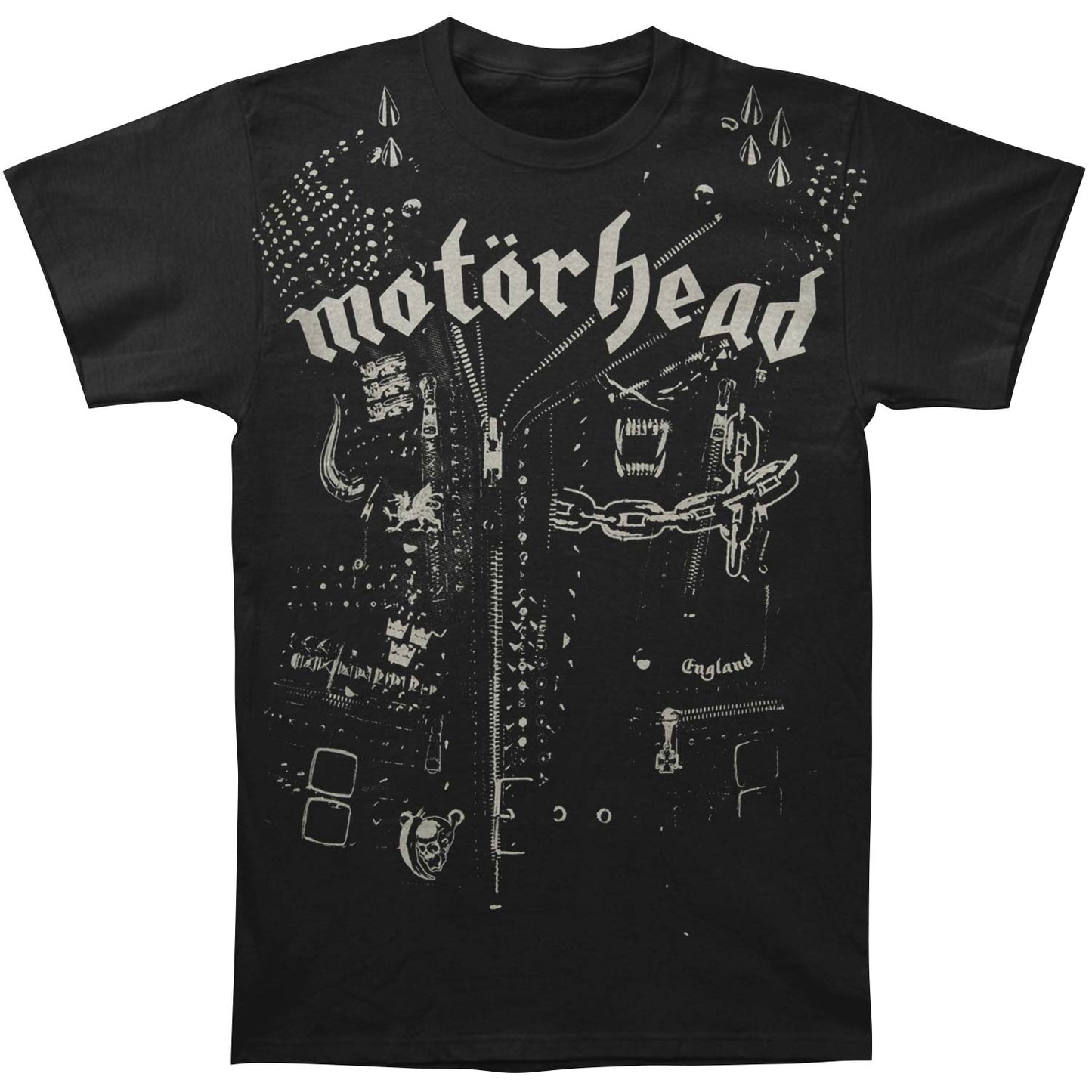 Motorhead Leather Jacket Slim Fit T-shirt Front