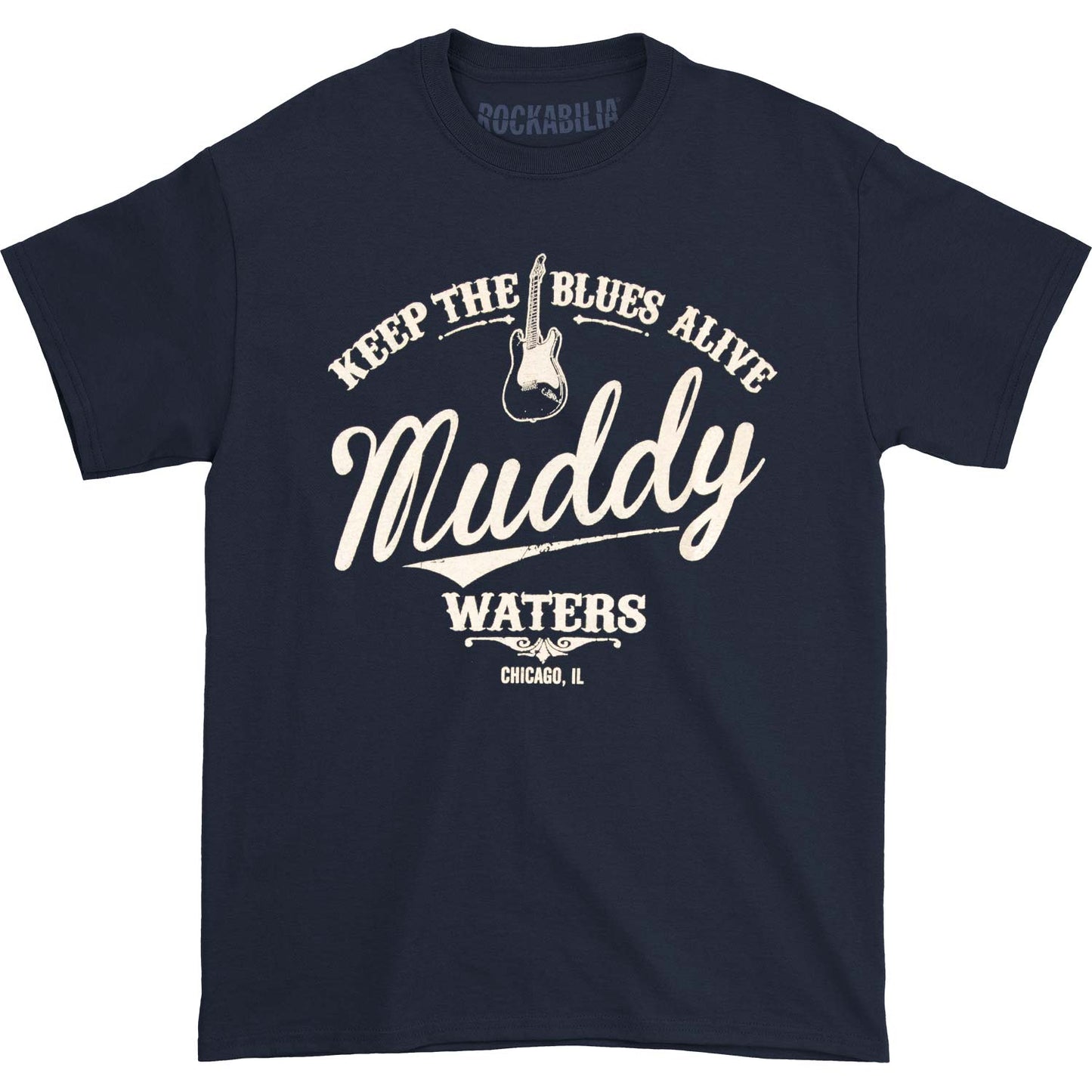 Muddy Waters Keep The Blues Alive Slim Fit T-shirt Front