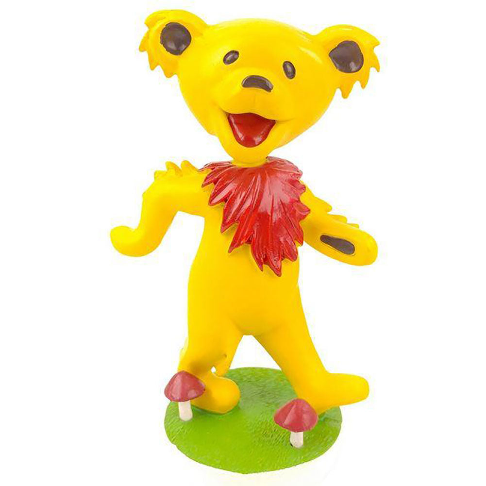 Grateful Dead YELLOW 6" Dancing Bear Bobblehead Head Knocker Front