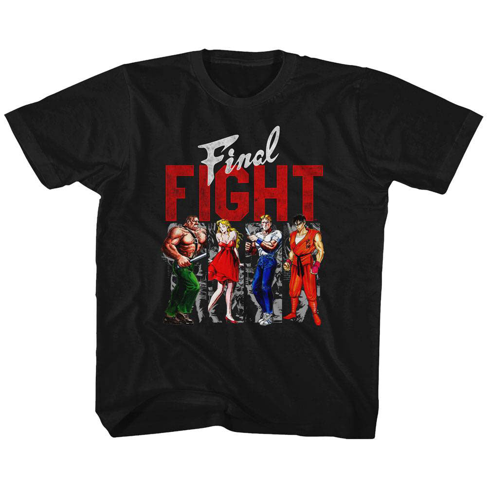 Final Fight Panels Kids Childrens T-shirt Front
