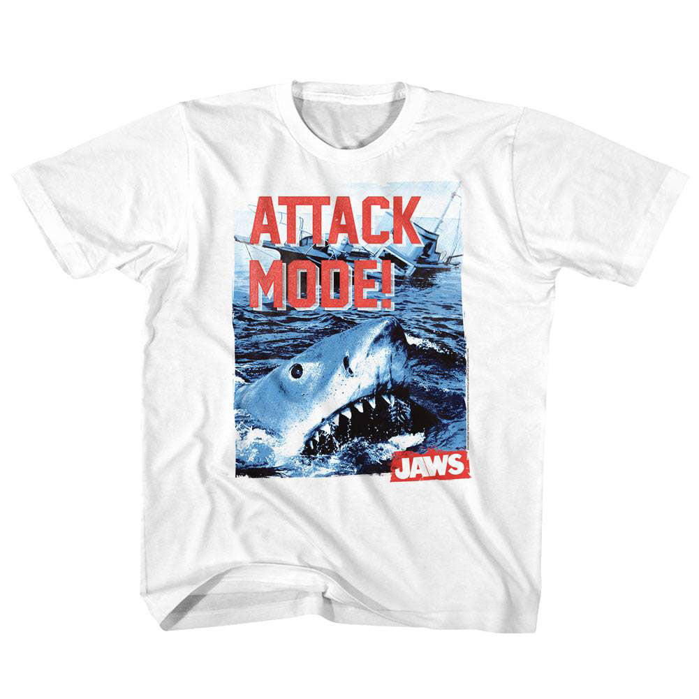 Jaws Attack Mode Kids Childrens T-shirt Front