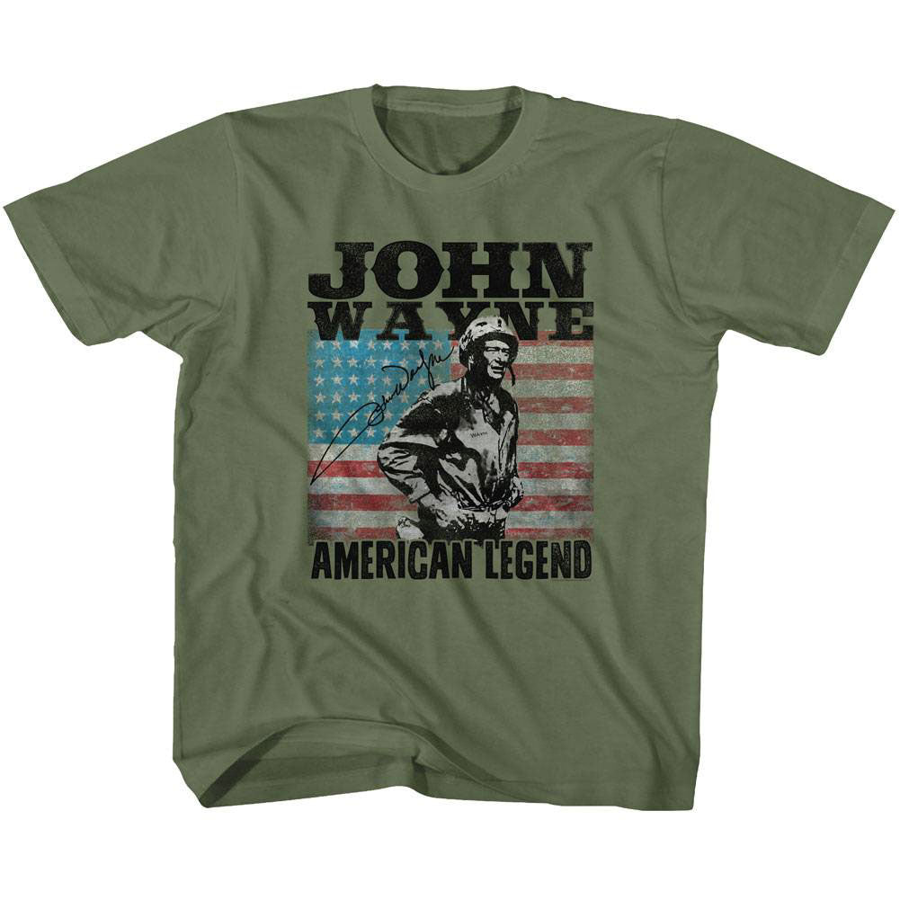 John Wayne American Legend Kids Childrens T-shirt Front