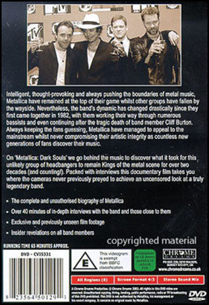 Metallica DVD Back