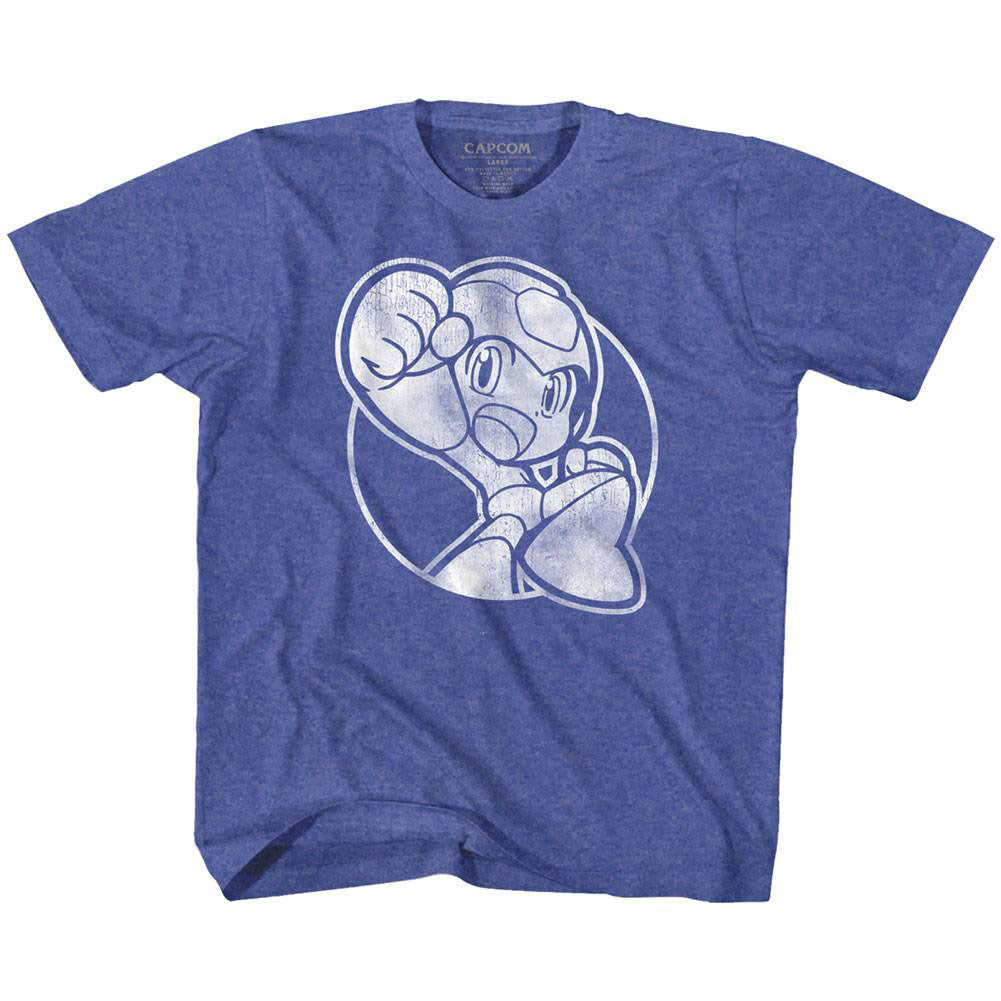 Mega Man Fist Pump Kids Childrens T-shirt Front