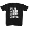 Hunt Repeat Kids Childrens T-shirt