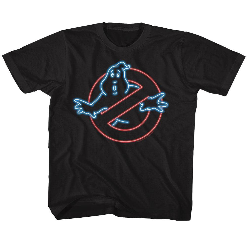 Ghostbusters Neon Ghost Kids Childrens T-shirt Front